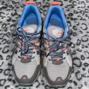 Asics Womens Gel Venture 5 Gray Blue Running Shoes Size 10